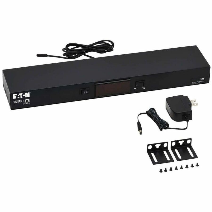 Eaton Tripp Lite Series SmartRack 1U Digital Temperature Sensor, Blanking Panel, LCD