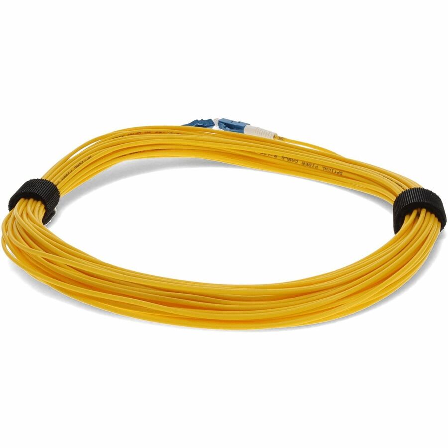 AddOn 48m LC (Male) to LC (Male) Straight Yellow OS2 Simplex Fiber OFNR (Riser-Rated) Patch Cable