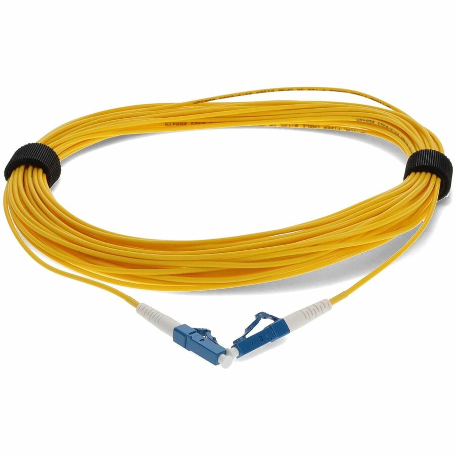 AddOn 48m LC (Male) to LC (Male) Straight Yellow OS2 Simplex Fiber OFNR (Riser-Rated) Patch Cable