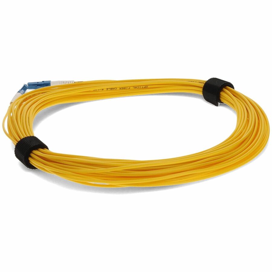 AddOn 48m LC (Male) to LC (Male) Straight Yellow OS2 Simplex Fiber OFNR (Riser-Rated) Patch Cable