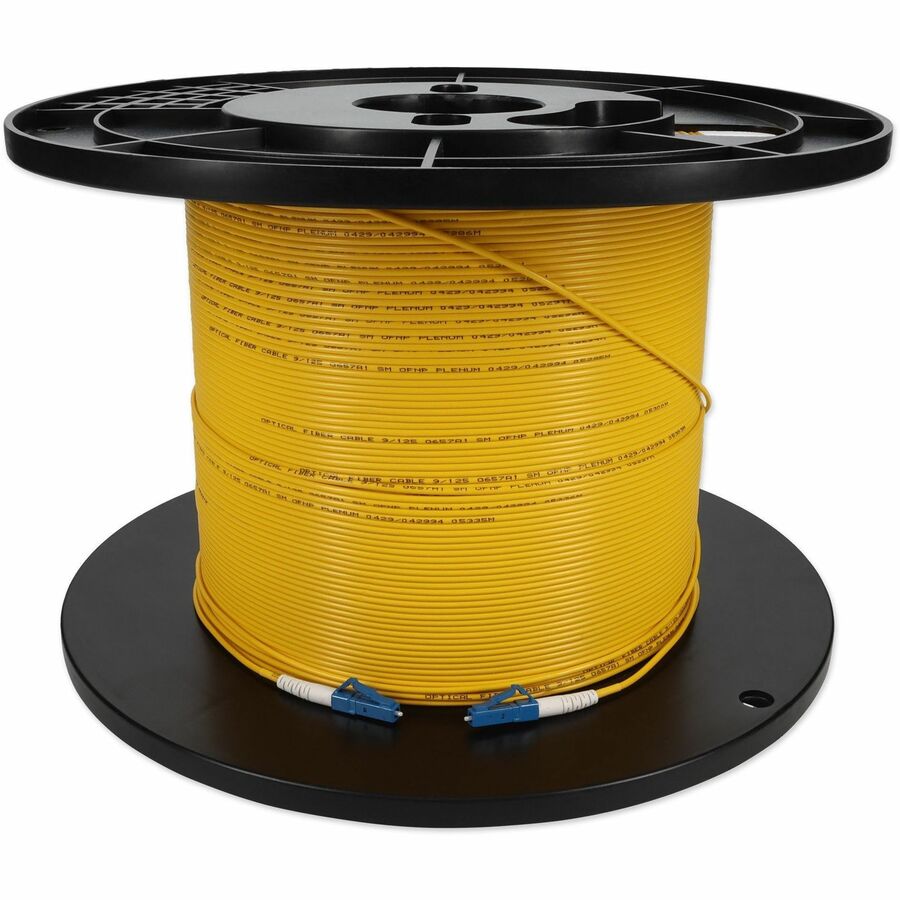 AddOn 76m LC (Male) to LC (Male) Straight Yellow OS2 Simplex Plenum Fiber Patch Cable
