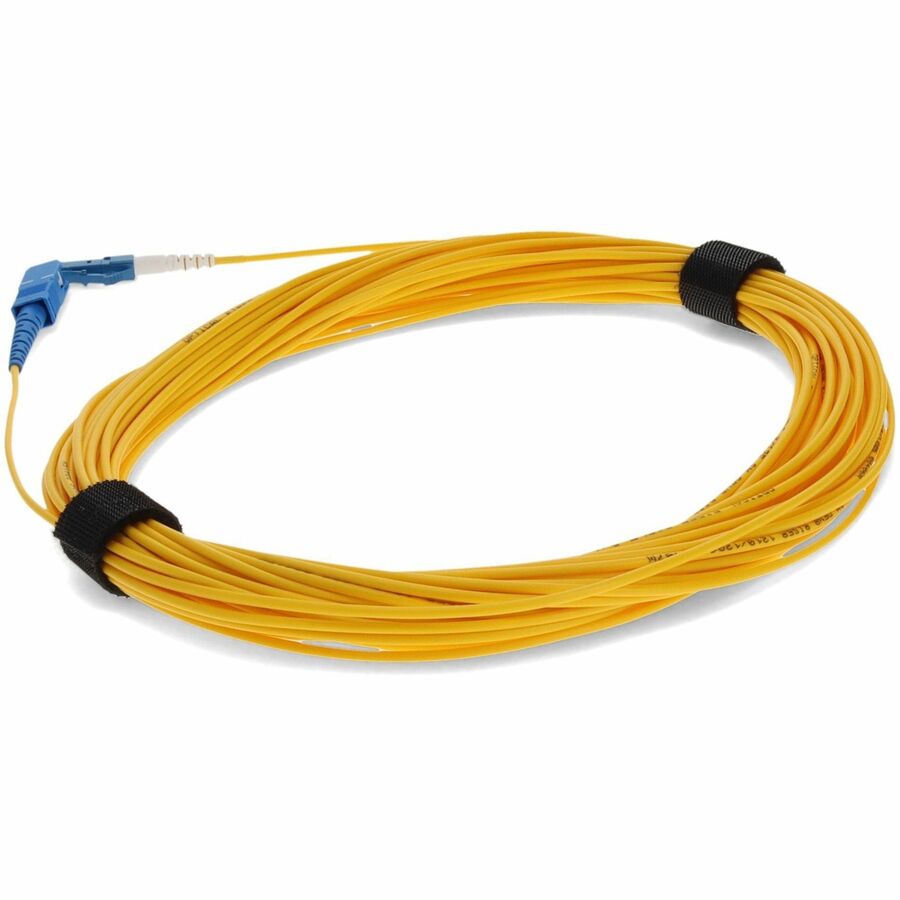 AddOn 14m LC (Male) to SC (Male) Straight Yellow OS2 Simplex Fiber OFNR (Riser-Rated) Patch Cable