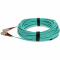 AddOn 42m SC (Male) to SC (Male) Straight Aqua OM4 Duplex Fiber OFNR (Riser-Rated) Patch Cable