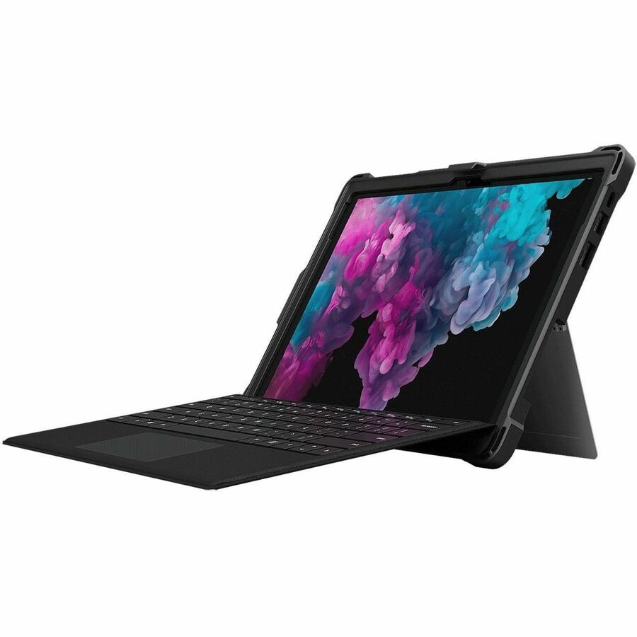 MAXCases Extreme Shell for Microsoft Surface Pro 5/6/7 12.3" Open Kickstand Design (Black)