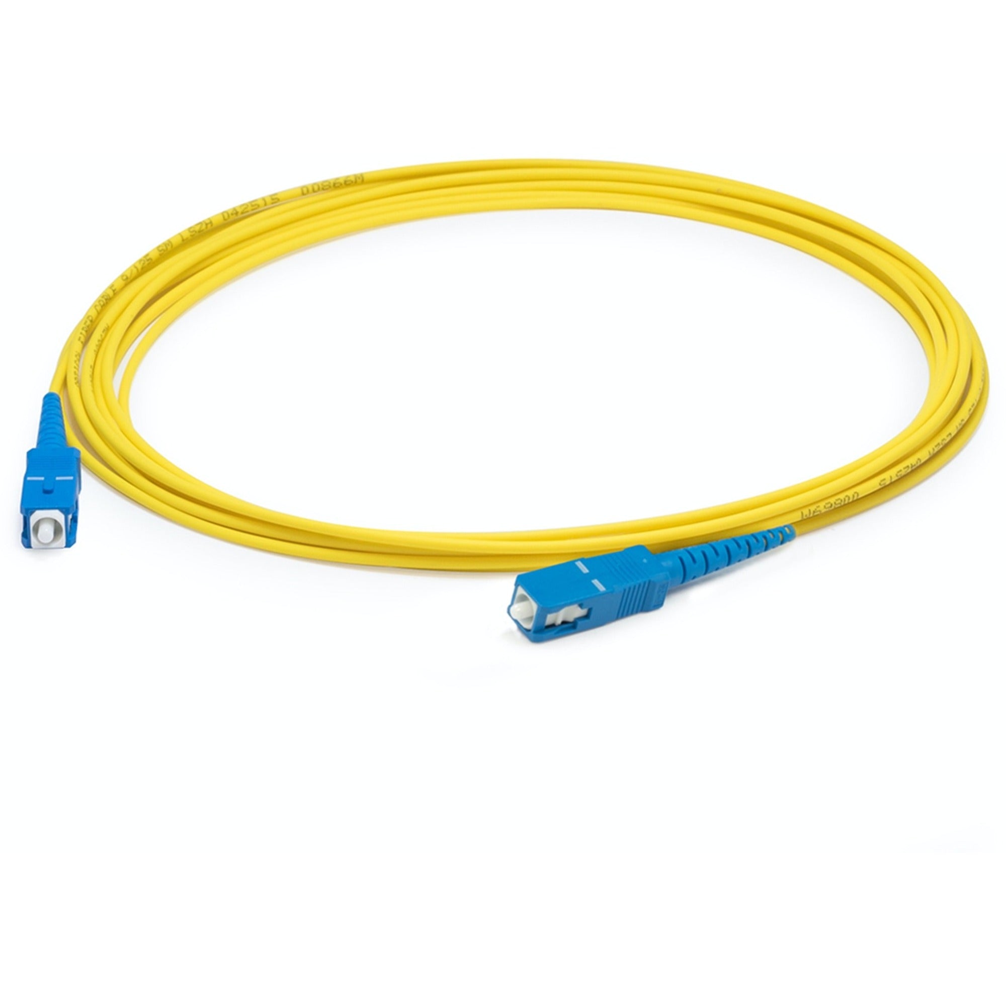 AddOn 11m SC (Male) to SC (Male) Straight Yellow OS2 Simplex LSZH Fiber Patch Cable