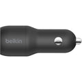 Belkin BoostCharge Dual USB-A Car Charger 24W (USB-A to Lightning Cable included)