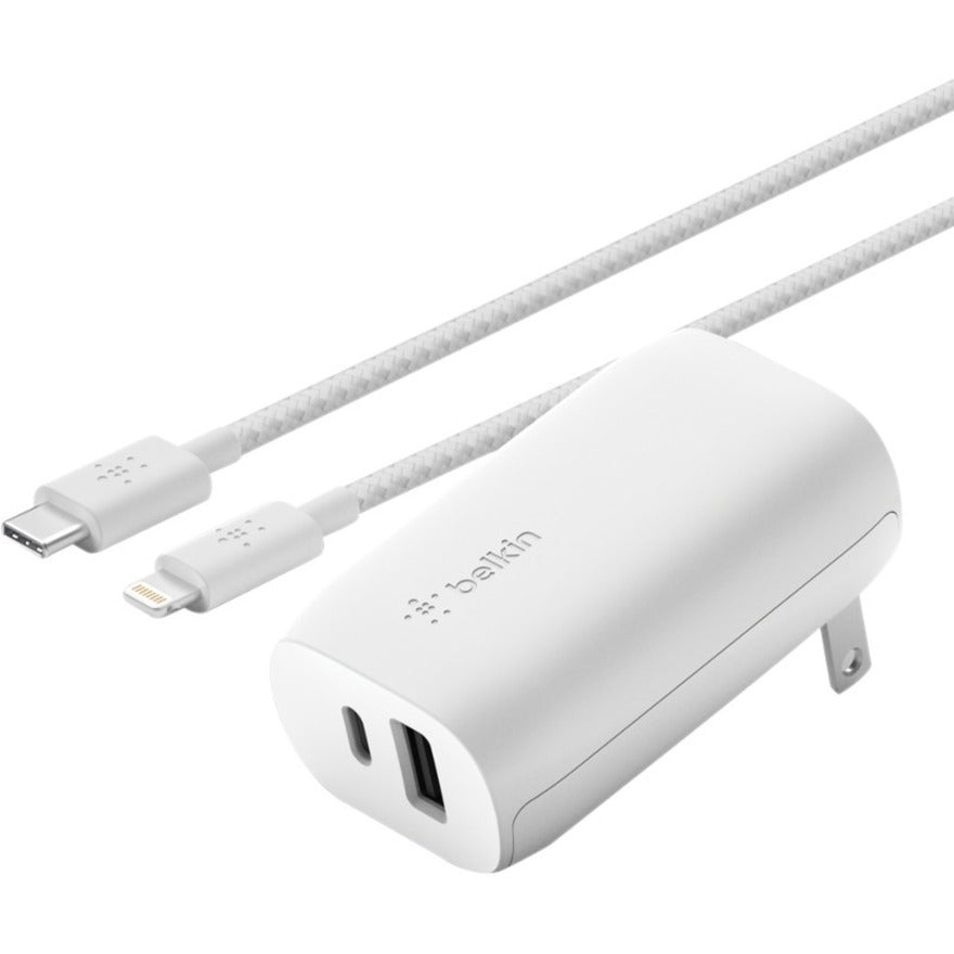 Belkin Braided USB-C to Lightning Cable (2m / 6.6ft, White)