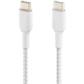 Belkin Braided USB-C to USB-C Cable (1m / 3.3ft, White)