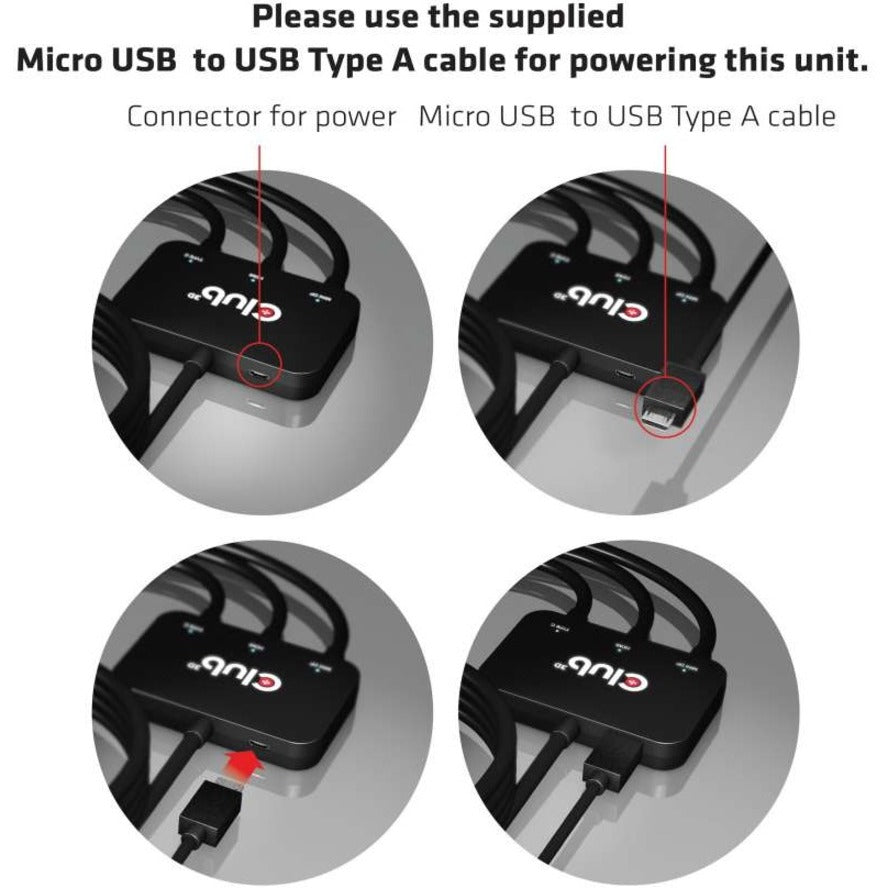 Club 3D Mini DisplayPort/HDMI/USB-C Audio/Video Adapter