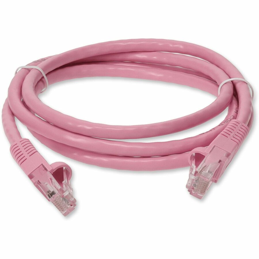 AddOn 2ft RJ-45 (Male) to RJ-45 (Male) Straight Pink Cat6 UTP PVC Copper Patch Cable