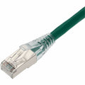 AddOn 10ft Green CAT 6A Shielded PVC Ethernet Cable Snagless Easy Clear Boot TAA RJ-45 M/M