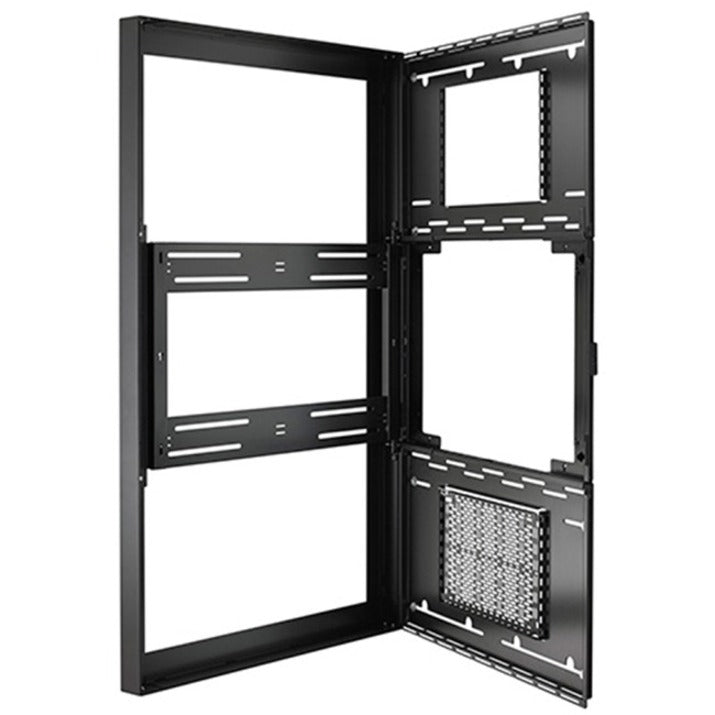 Legrand Chief Impact On-Wall Kiosk with Protective Glass - Portrait 42 Inch Black