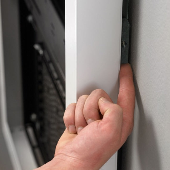 Legrand Chief Impact On-Wall Kiosk with Protective Glass - Portrait 42 Inch Black