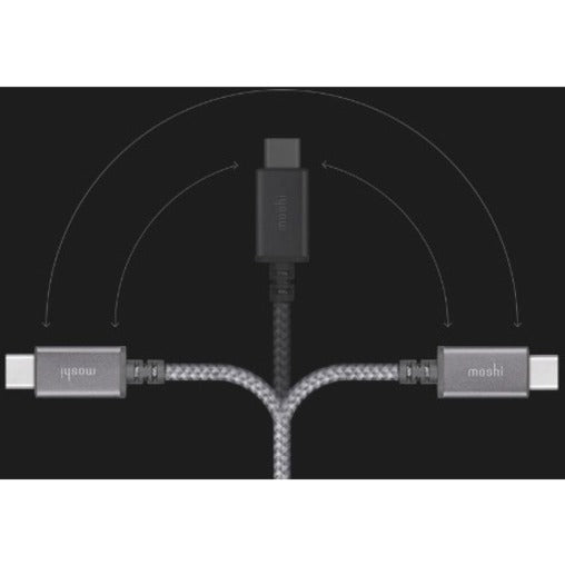 Moshi Integra USB-C to Lightning Cable 4 ft (1.2 m) Jet Silver