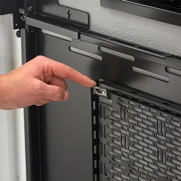 Chief Impact On-Wall Kiosk with Protective Glass - Portrait 49 Inch Black