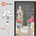CTA Digital: Premium Thin Profile Sanitizing Station (White)