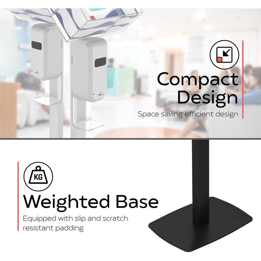 CTA Digital: Premium Thin Profile Sanitizing Station (White)