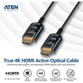ATEN 20M True 4K HDMI 2.0 Active Optical Cable (True 4K@20m)