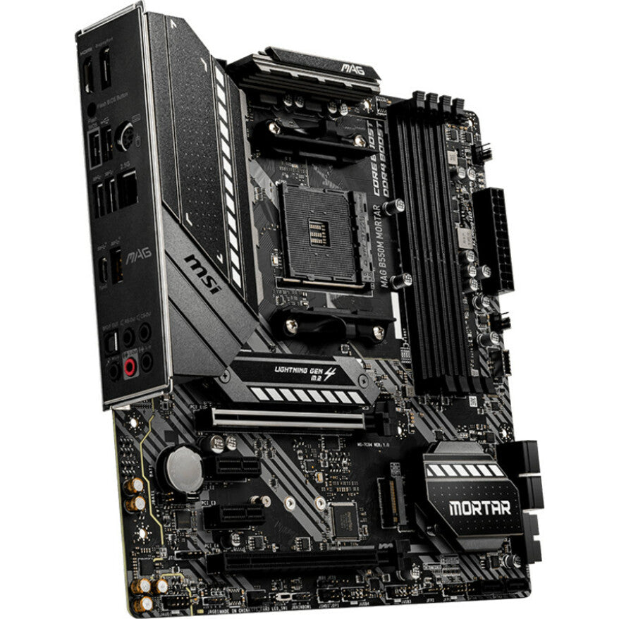 MSI MAG B550M MORTAR Desktop Motherboard - AMD B550 Chipset - Socket AM4 - Micro ATX