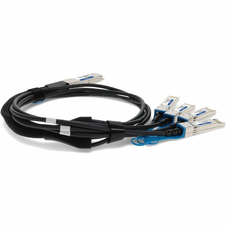 AddOn Mellanox MCP7F00-A01A Compatible TAA Compliant 100GBase-CUQSFP28to4xSFP28Direct Attach Cable (Passive Twinax, 1.5m)