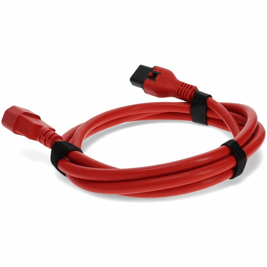 AddOn 2ft C13 (Locking) Female to C14 (Locking) Male 14AWG 15A Blue 100-250V Power Cable