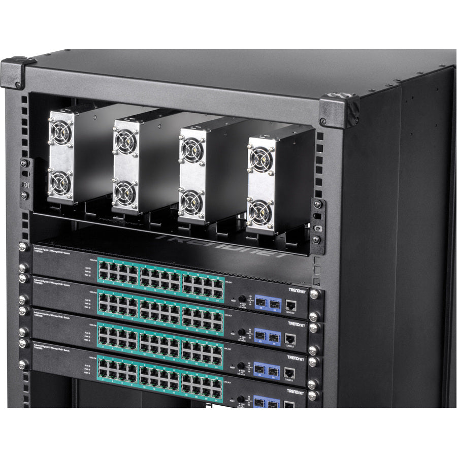 TRENDnet TI-R4U, 19" Rackmount Industrial Power Supply Vertical Chassis for TI-RSP100048