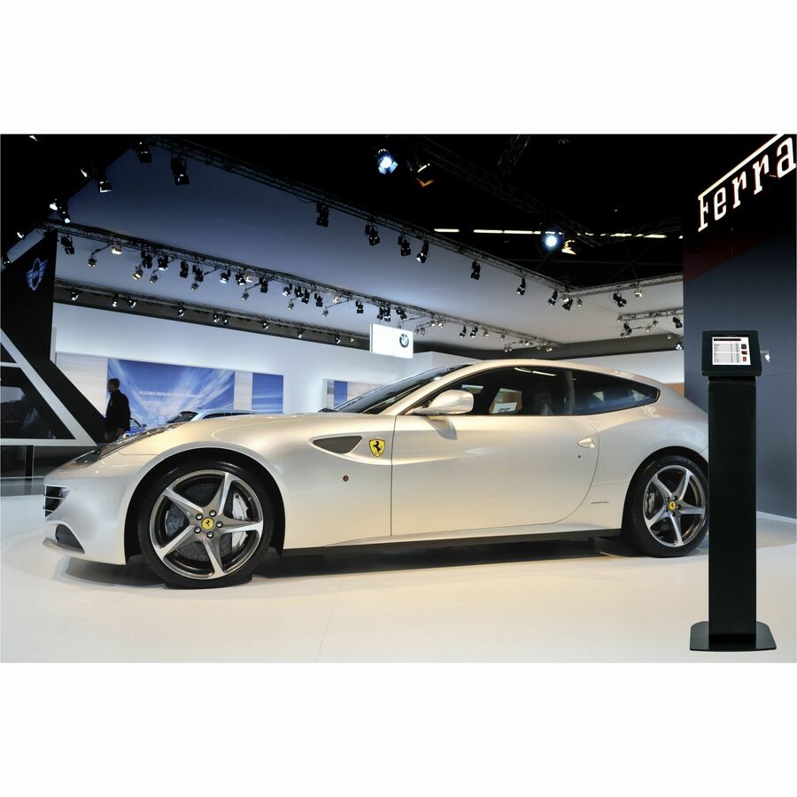 CTA Digital Premium Large Locking Floor Stand Kiosk (Black)