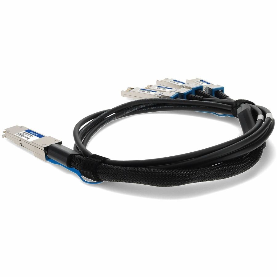 AddOn Juniper Networks Compatible TAA Compliant 100GBase-CU QSFP28 to 4xSFP28 Direct Attach Cable (Passive Twinax, 3m)