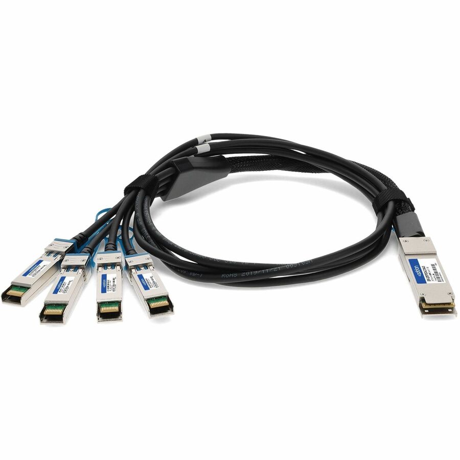 AddOn Juniper Networks Compatible TAA Compliant 100GBase-CU QSFP28 to 4xSFP28 Direct Attach Cable (Passive Twinax, 3m)