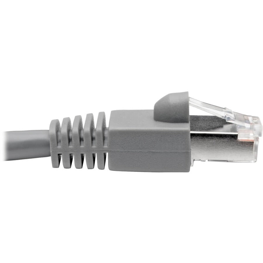 Eaton Tripp Lite Series Cat6a 10G Snagless Shielded STP Ethernet Cable (RJ45 M/M), PoE, Gray, 12 ft. (3.66 m)