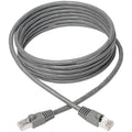 Eaton Tripp Lite Series Cat6a 10G Snagless Shielded STP Ethernet Cable (RJ45 M/M), PoE, Gray, 12 ft. (3.66 m)