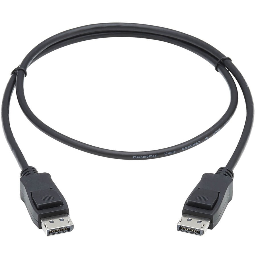 Eaton Tripp Lite Series DisplayPort 1.4 Cable with Latching Connectors, 8K (M/M), Black, 3 ft. (0.9m)