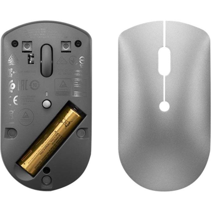 Lenovo 600 BT SILENT MOUSE, 2.15 oz, 600 Bluetooth Silent Mouse, GY50X88832, Gray, Wireless