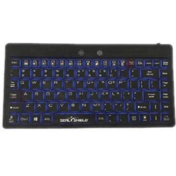 Seal Shield Silk Mini Glow Waterproof Silicone Backlit Keyboard