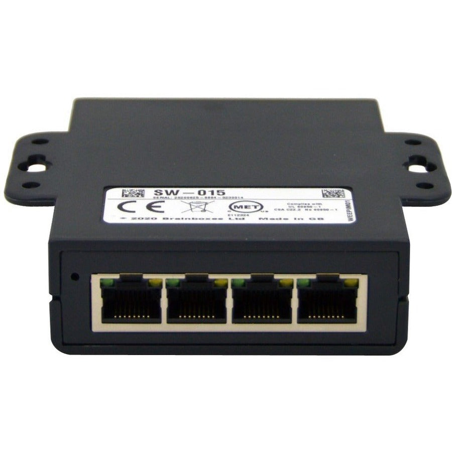Brainboxes Compact 5 Port Gigabit Ethernet Switch DIN Rail Mountable