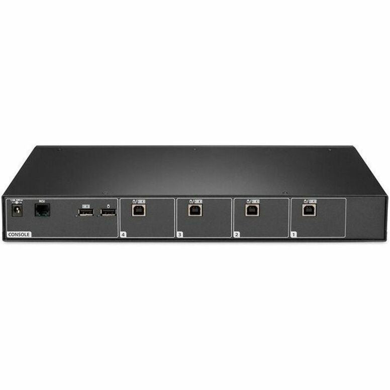 Vertiv Avocent Cybex SCKM100 Secure Desktop KVM Switch, 4 Port, Dedicated Peripheral Port, NIAP Version 4.0 Certified, TAA Compliant (SCKM140PP4-400)