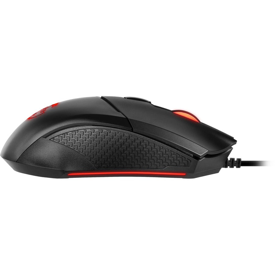 MSI Clutch GM08 Gaming Mouse, Weight System, PAW 3519 Sensor, DPI up to 4200, 1000hz Polling Rate, 10 Million Click Switches, Symmetrical Shape, Gold-plated USB