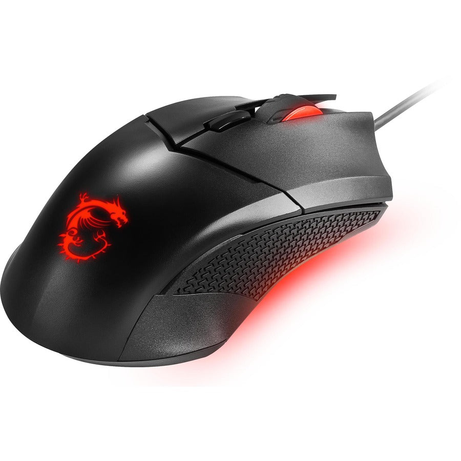 MSI Clutch GM08 Gaming Mouse, Weight System, PAW 3519 Sensor, DPI up to 4200, 1000hz Polling Rate, 10 Million Click Switches, Symmetrical Shape, Gold-plated USB