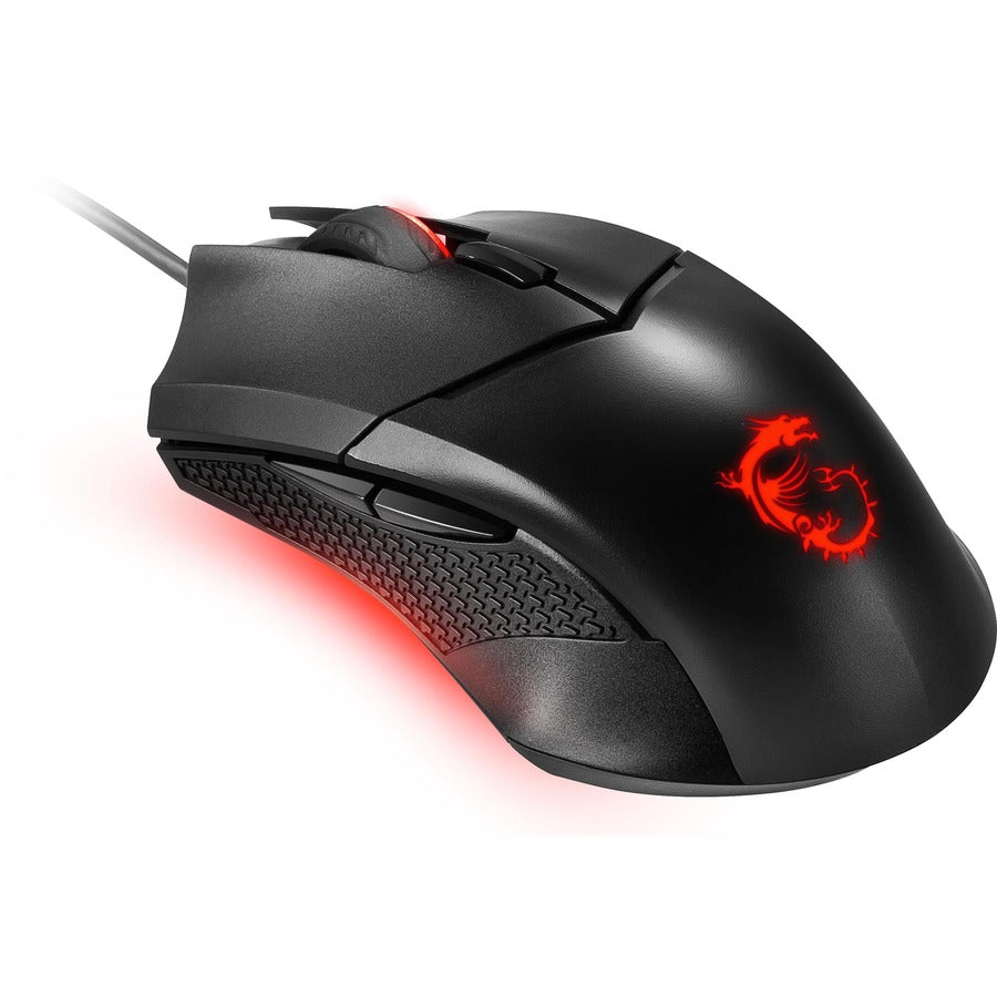 MSI Clutch GM08 Gaming Mouse, Weight System, PAW 3519 Sensor, DPI up to 4200, 1000hz Polling Rate, 10 Million Click Switches, Symmetrical Shape, Gold-plated USB