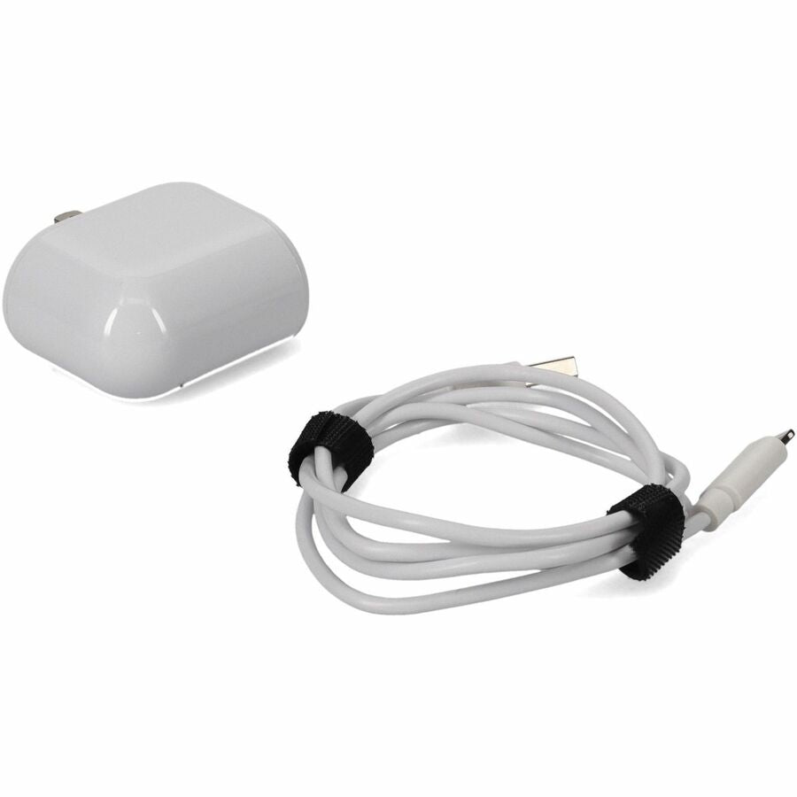 AddOn 1m USB 2.0 (A) Male to Lightning Male White Cable with 5V 2.4A Wall Plug