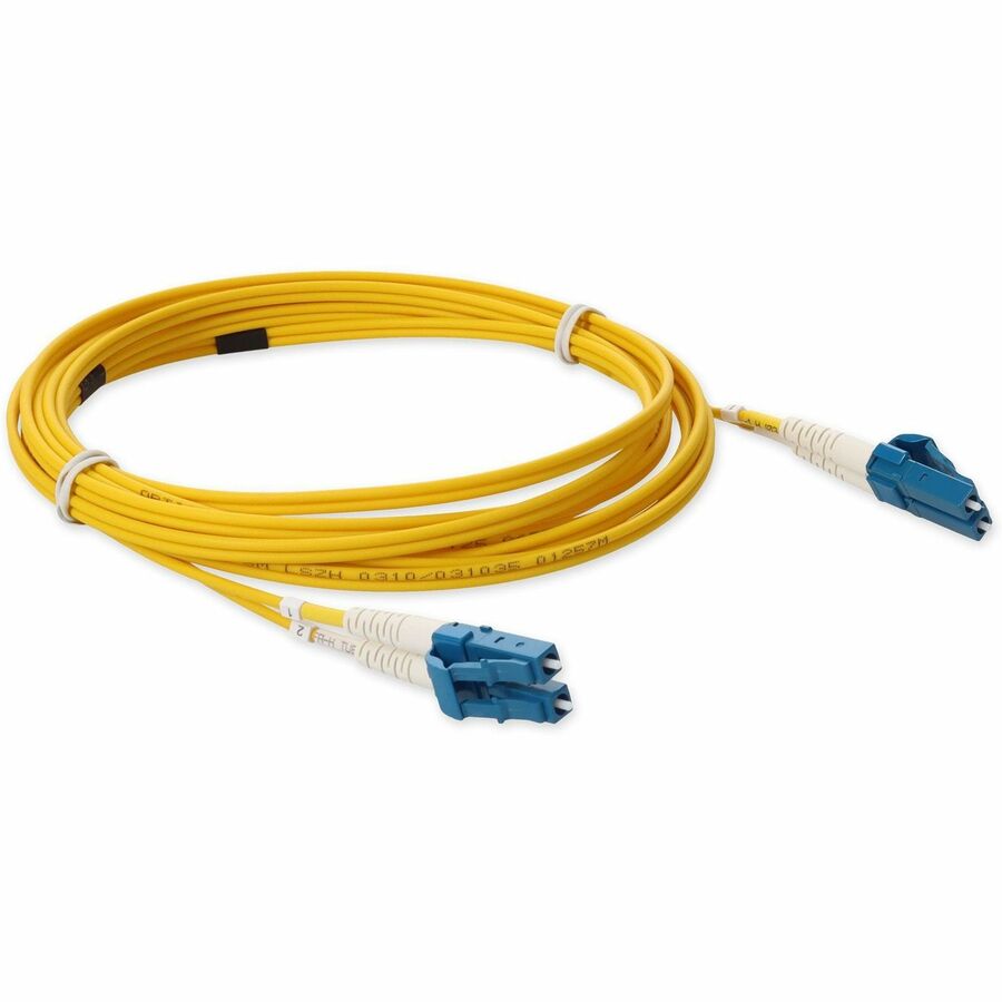 AddOn 1m LC (Male) to LC (Male) Yellow OS2 Duplex Fiber LSZH-Rated Patch Cable
