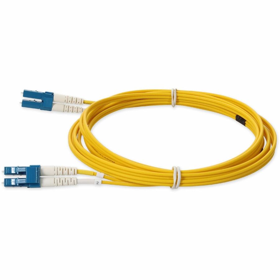 AddOn 1m LC (Male) to LC (Male) Yellow OS2 Duplex Fiber LSZH-Rated Patch Cable