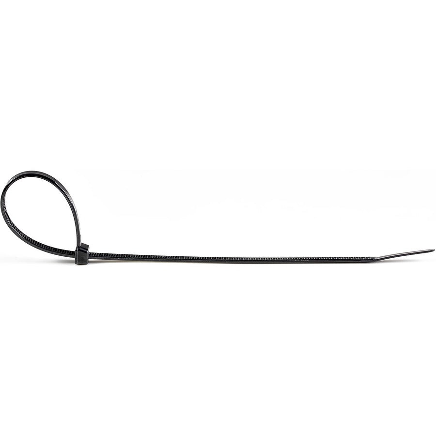 StarTech.com 10"(25cm) Cable Ties, 2-5/8"(68mm) Dia, 50lb(22kg) Tensile Strength, Nylon Self Locking Ties, UL Listed, 100 Pack, Black