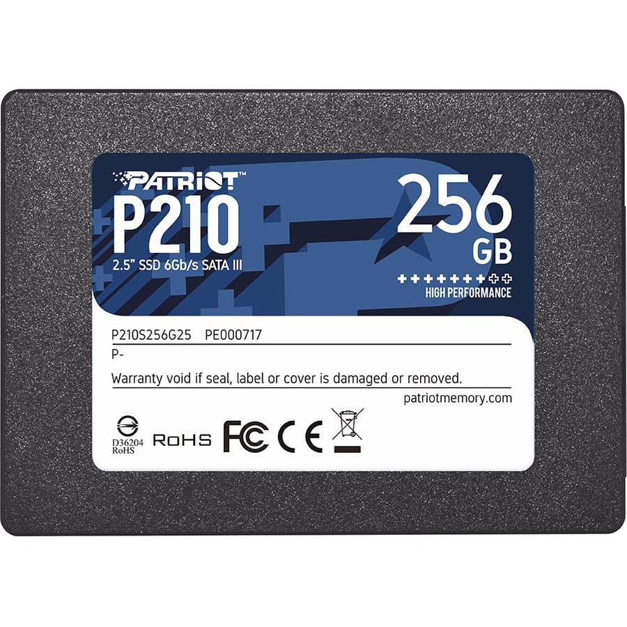 Patriot Memory P210 256 GB Solid State Drive - 2.5" Internal - SATA (SATA/600) - Black