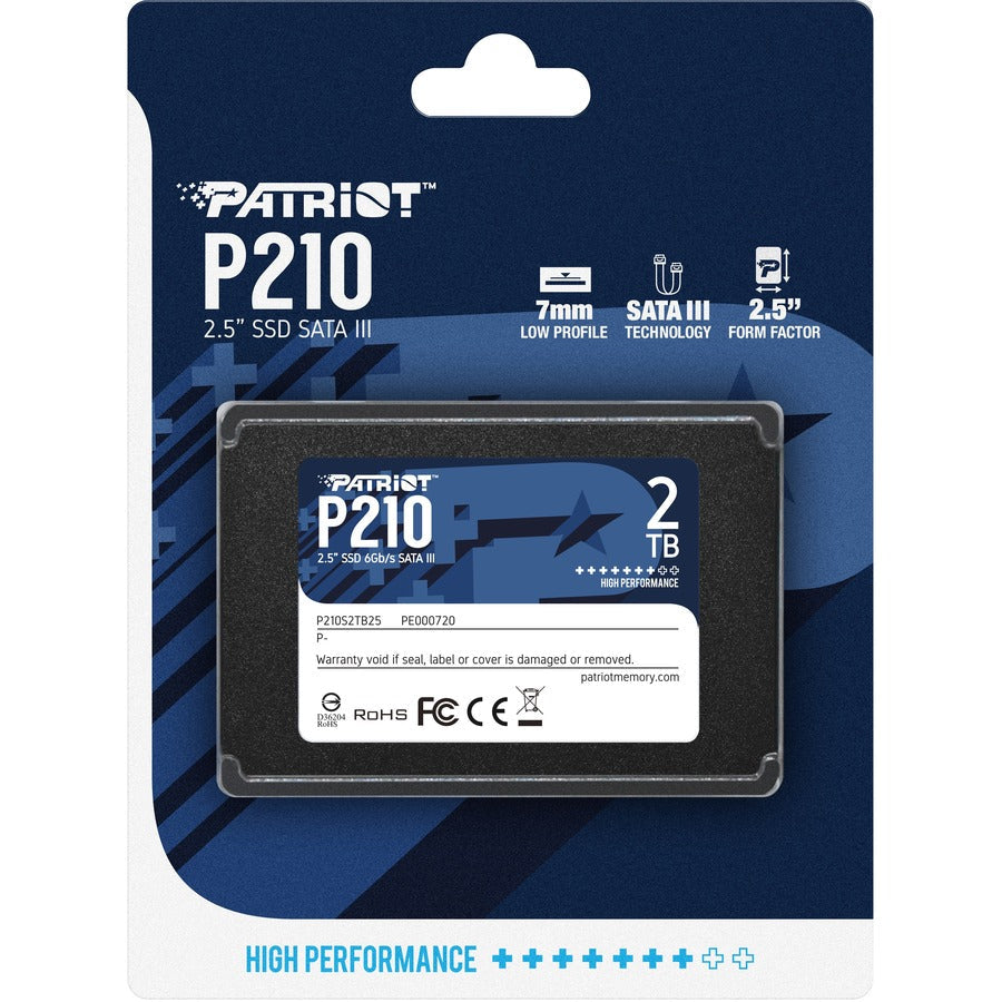 Patriot Memory P210 P210S2TB25 2 TB Solid State Drive - 2.5" Internal - SATA (SATA/600)