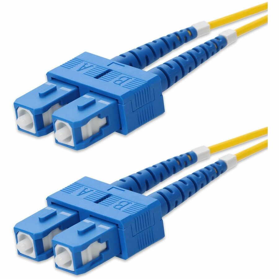 AddOn 85m SC to SC Yellow OS2 Duplex OFNR (Riser-Rated) SMF Fiber Patch Cable