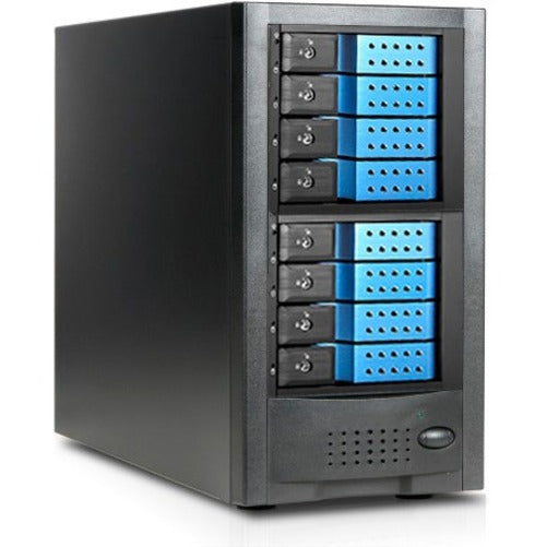 iStarUSA, RAIDage JAGE6BT8HDBL-DE Drive Enclosure 12Gb/s SAS, SATA/600 - Mini-SAS HD Host Interface Tower - Black, Blue