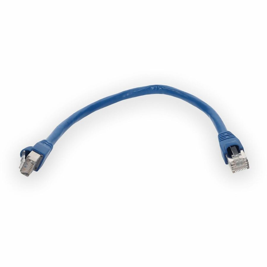 AddOn 3ft RJ-45 (Male) to RJ-45 (Male) Blue Snagless Cat6A STP PVC Copper Patch Cable