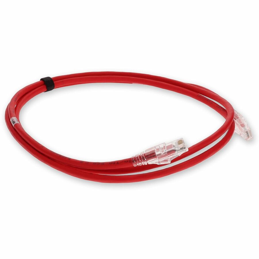 AddOn 10m RJ-45 (Male) to RJ-45 (Male) Red Snagless Cat6A STP PVC Copper Patch Cable