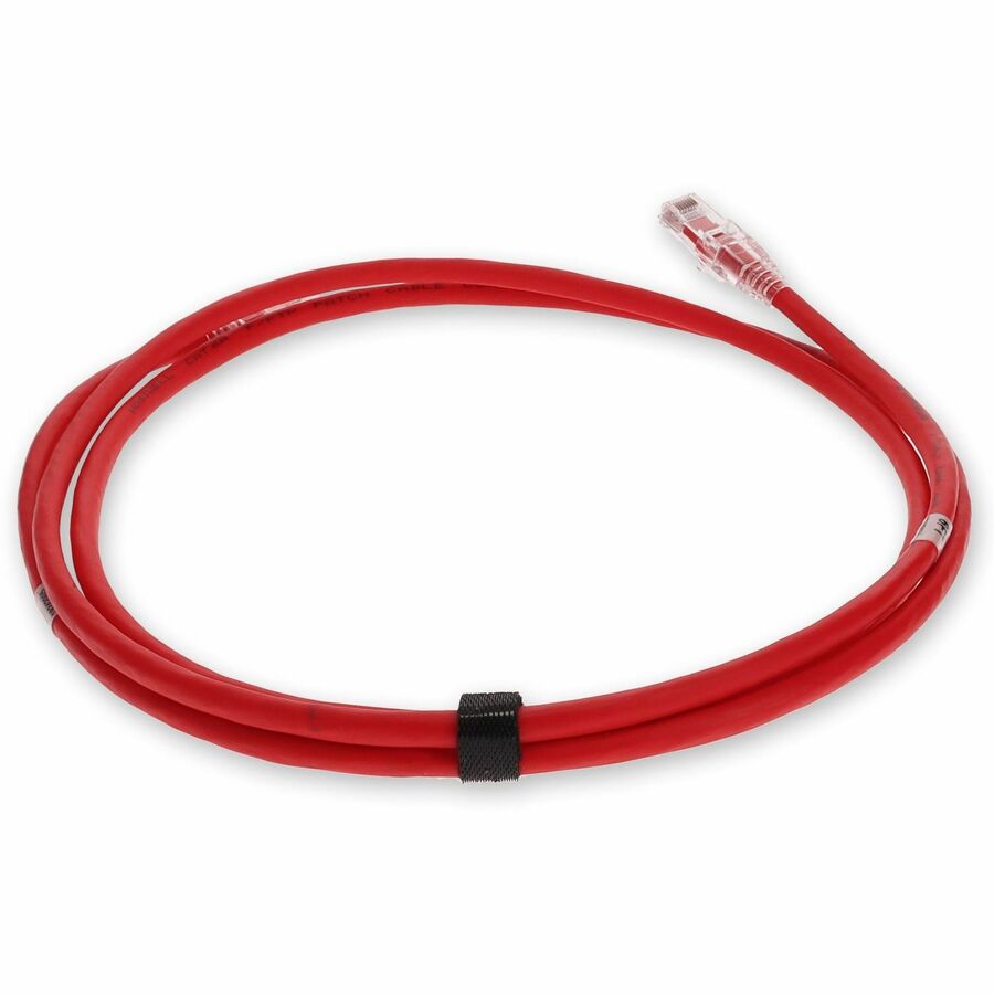 AddOn 10m RJ-45 (Male) to RJ-45 (Male) Red Snagless Cat6A STP PVC Copper Patch Cable